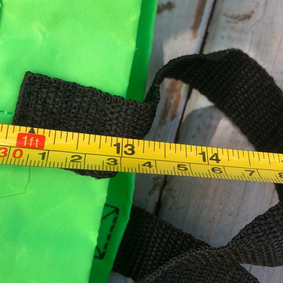 Beetle Bucket Bag - Neon Lime Green Heavy Duty One Handle  Bag - Picture 13 of 14